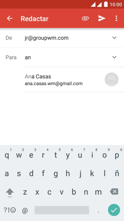 Pulsa el contacto deseado. Pulsa el contacto deseado.