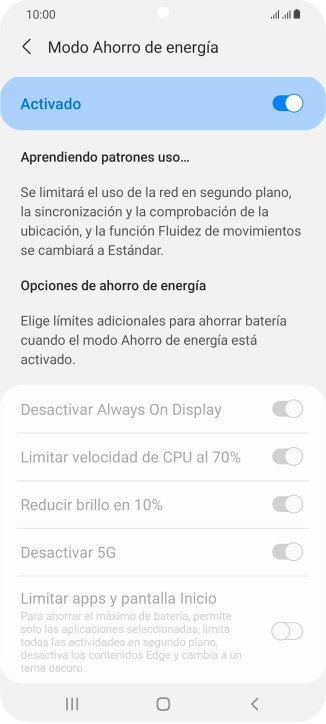 Pulsa la tecla de inicio para terminar y regresar a la pantalla de inicio. Pulsa la tecla de inicio para terminar y regresar a la pantalla de inicio.