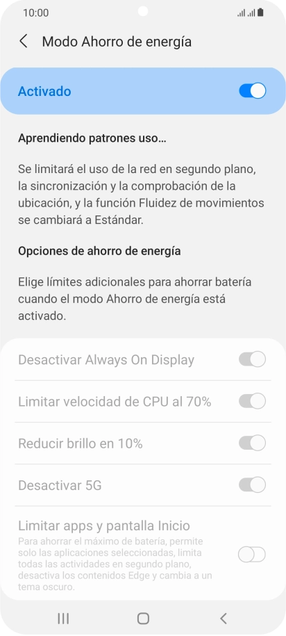 Pulsa la tecla de inicio para terminar y regresar a la pantalla de inicio. Pulsa la tecla de inicio para terminar y regresar a la pantalla de inicio.
