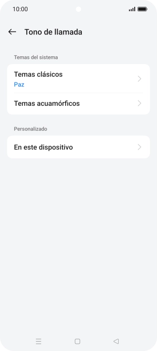 Pulsa la categoría deseada.