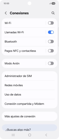 Pulsa Administrador de SIM. Pulsa Administrador de SIM.
