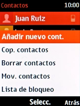 Selecciona Añadir nuevo cont.. Selecciona Añadir nuevo cont..