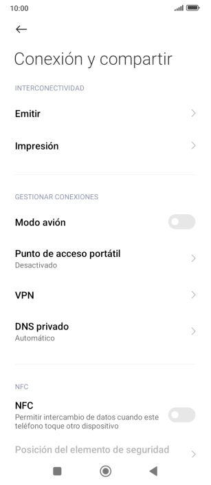 Pulsa Punto de acceso portátil. Pulsa Punto de acceso portátil.
