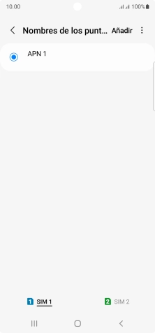 Pulsa la tarjeta SIM deseada.