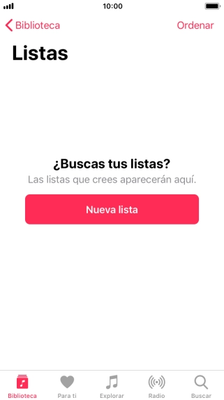Pulsa Nueva lista.