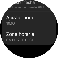 Pulsa Ajustar hora.
