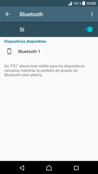 Pulsa el dispositivo Bluetooth deseado y sigue las indicaciones de la pantalla para vincular el dispositivo al teléfono. Pulsa el dispositivo Bluetooth deseado y sigue las indicaciones de la pantalla para vincular el dispositivo al teléfono.