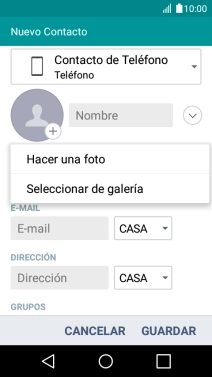 Pulsa Seleccionar de galería. Pulsa Seleccionar de galería.