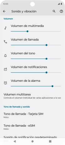 Pulsa Tono de llamada - Tarjeta SIM. Pulsa Tono de llamada - Tarjeta SIM.