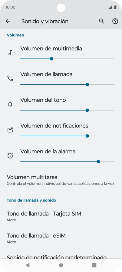 Pulsa Tono de llamada - Tarjeta SIM. Pulsa Tono de llamada - Tarjeta SIM.