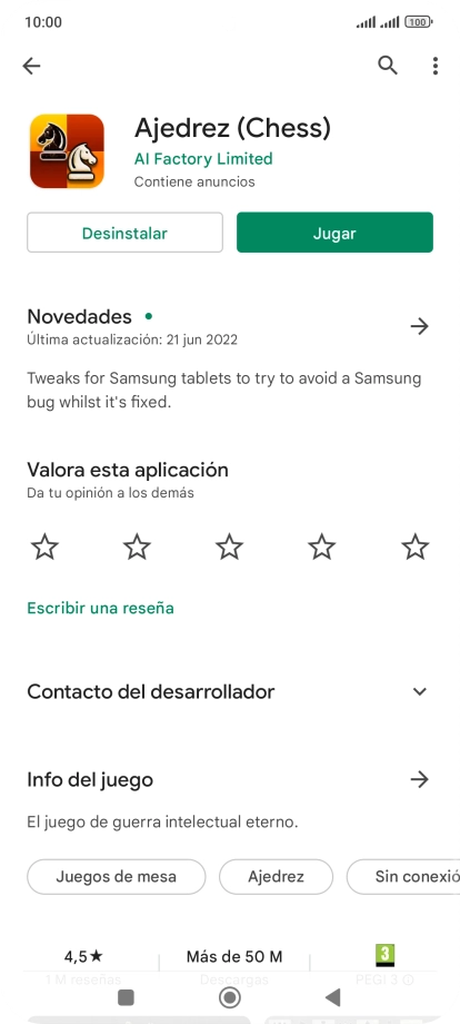 Pulsa Desinstalar. Pulsa Desinstalar.