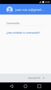 Pulsa Contraseña e introduce la contraseña de tu cuenta de Google. Pulsa Contraseña e introduce la contraseña de tu cuenta de Google.