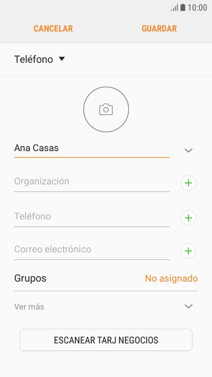 Pulsa Teléfono e introduce el número de teléfono deseado. Pulsa Teléfono e introduce el número de teléfono deseado.