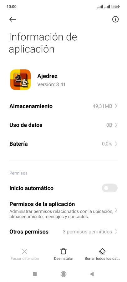 Pulsa la tecla de inicio para terminar y regresar a la pantalla de inicio.