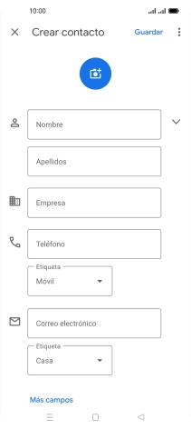 Pulsa Nombre e introduce el nombre deseado. Pulsa Nombre e introduce el nombre deseado.