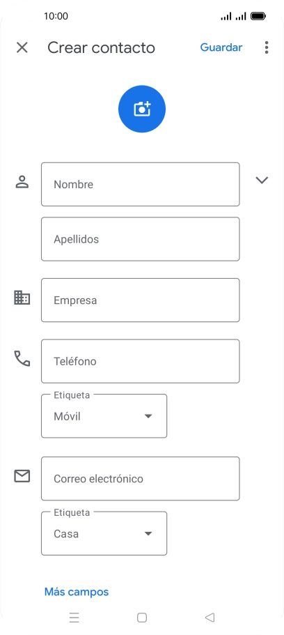 Pulsa Nombre e introduce el nombre deseado. Pulsa Nombre e introduce el nombre deseado.