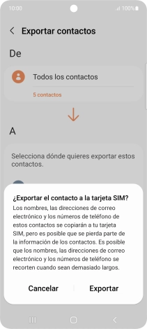 Pulsa Exportar.