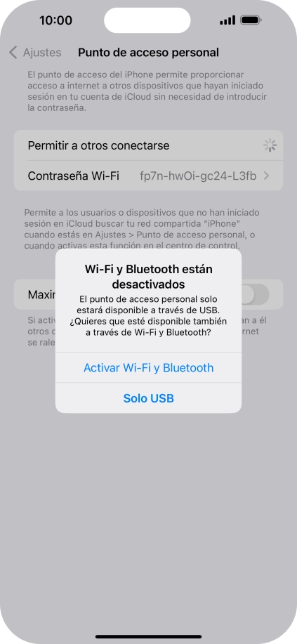 Si el wifi está desactivado, pulsa Activar Wi-Fi y Bluetooth. Si el wifi está desactivado, pulsa Activar Wi-Fi y Bluetooth.