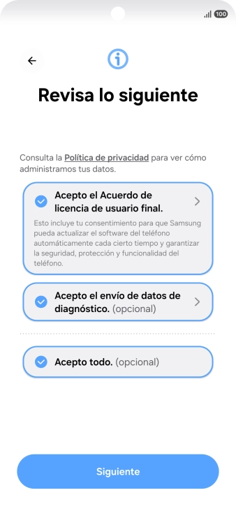 Pulsa Siguiente. Pulsa Siguiente.