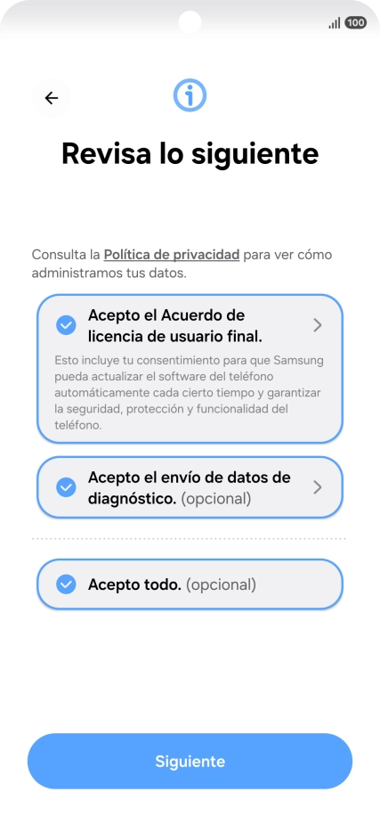 Pulsa Siguiente. Pulsa Siguiente.