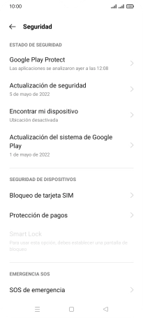 Pulsa Bloqueo de tarjeta SIM. Pulsa Bloqueo de tarjeta SIM.