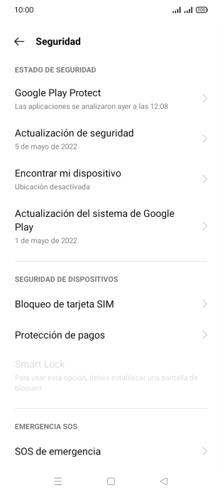 Pulsa Bloqueo de tarjeta SIM. Pulsa Bloqueo de tarjeta SIM.