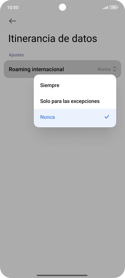 Pulsa el ajuste deseado para activar o desactivar la función. Pulsa el ajuste deseado para activar o desactivar la función.