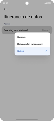 Pulsa el ajuste deseado para activar o desactivar la función. Pulsa el ajuste deseado para activar o desactivar la función.