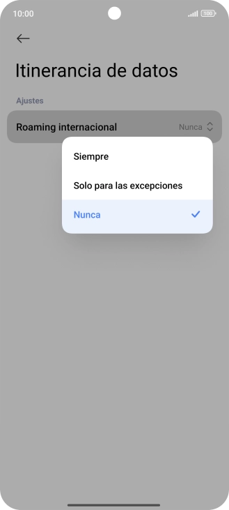 Pulsa el ajuste deseado para activar o desactivar la función. Pulsa el ajuste deseado para activar o desactivar la función.