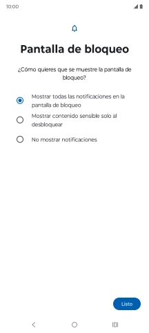 Pulsa el ajuste deseado. Pulsa el ajuste deseado.