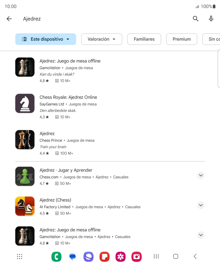 Pulsa la app deseada. Pulsa la app deseada.