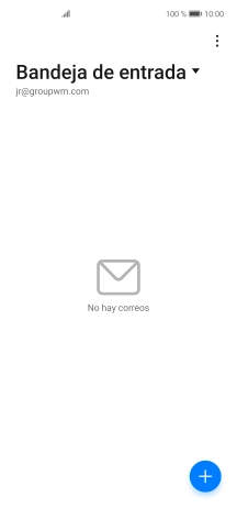 Pulsa la lista desplegable de las cuentas de correo electrónico. Pulsa la lista desplegable de las cuentas de correo electrónico.