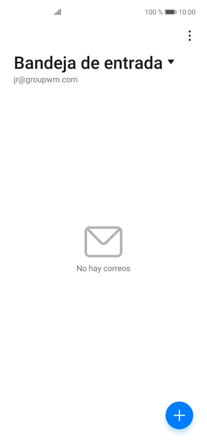 Pulsa la lista desplegable de las cuentas de correo electrónico. Pulsa la lista desplegable de las cuentas de correo electrónico.