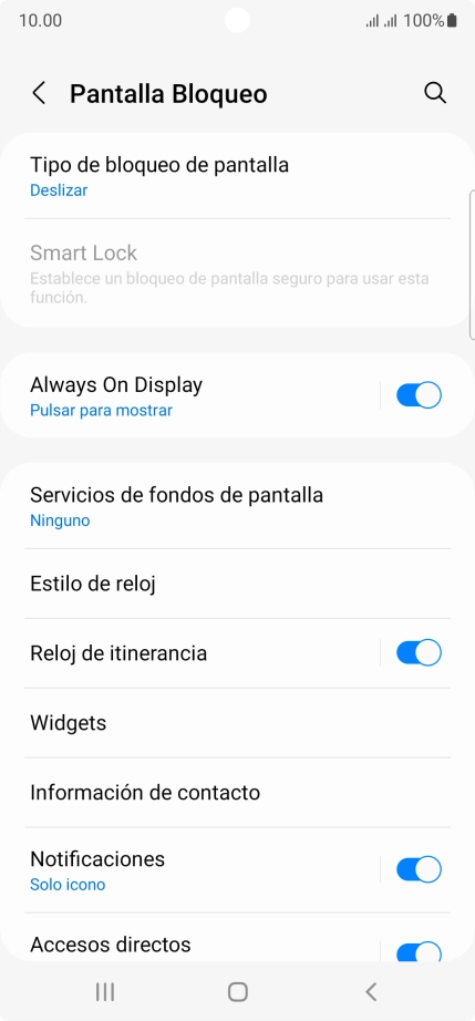 Pulsa Tipo de bloqueo de pantalla. Pulsa Tipo de bloqueo de pantalla.