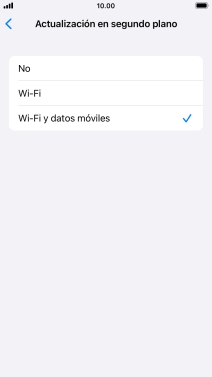 Para desactivar la actualización de apps en ejecución, pulsa No. Para desactivar la actualización de apps en ejecución, pulsa No.