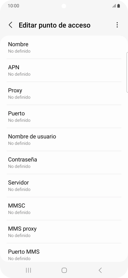Pulsa Nombre.