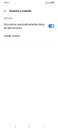 Pulsa Añadir cuenta. Pulsa Añadir cuenta.