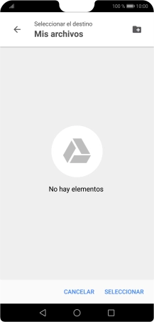 Si deseas crear una nueva carpeta, pulsa el icono de nueva carpeta y sigue las indicaciones de la pantalla para crearla. Si deseas crear una nueva carpeta, pulsa el icono de nueva carpeta y sigue las indicaciones de la pantalla para crearla.