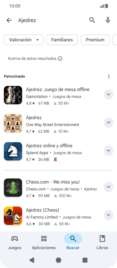 Pulsa la app deseada. Pulsa la app deseada.