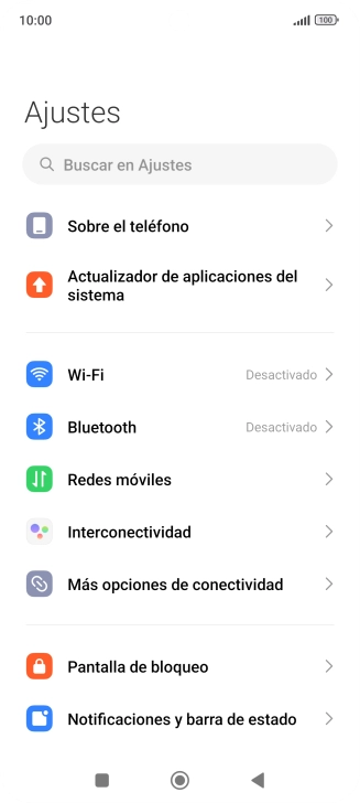 Pulsa Más opciones de conectividad.