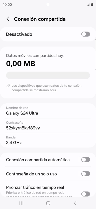 Pulsa Nombre de red.