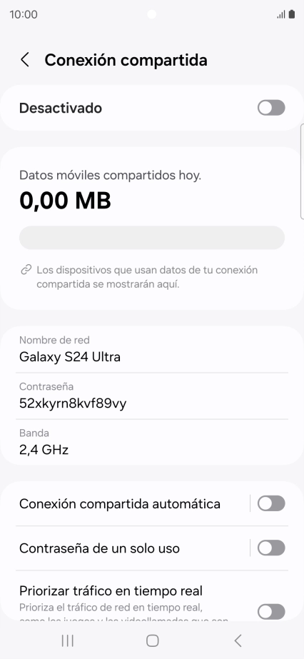 Pulsa Nombre de red.