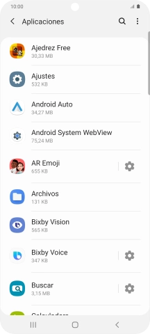 Pulsa la app deseada.