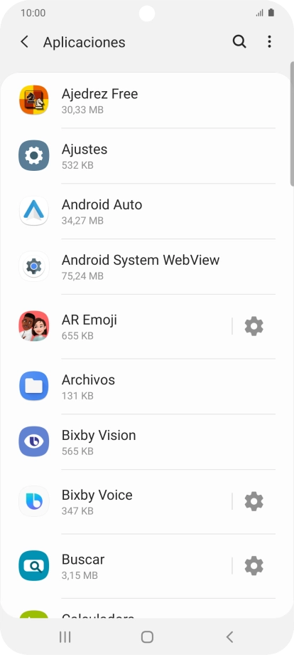 Pulsa la app deseada.