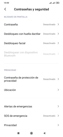 Pulsa Desbloqueo con huella dactilar.