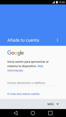 Si no tienes una cuenta de Google, pulsa O crea una nueva cuenta y sigue las indicaciones de la pantalla para ver cómo crear una cuenta nueva. Si no tienes una cuenta de Google, pulsa O crea una nueva cuenta y sigue las indicaciones de la pantalla para ver cómo crear una cuenta nueva.