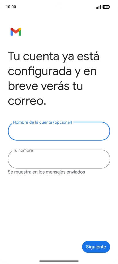 Pulsa Tu nombre e introduce el nombre del remitente. Pulsa Tu nombre e introduce el nombre del remitente.
