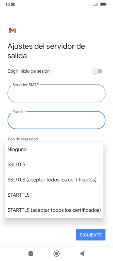 Pulsa SSL/TLS.