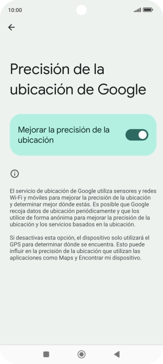 Si pulsas el indicador junto a Si pulsas el indicador junto a