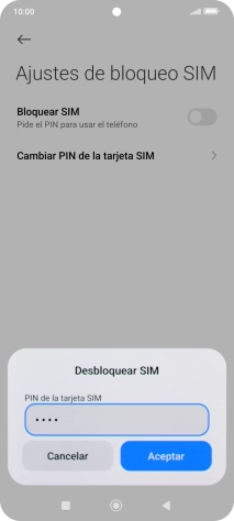Introduce tu código PIN y pulsa Aceptar. Introduce tu código PIN y pulsa Aceptar.